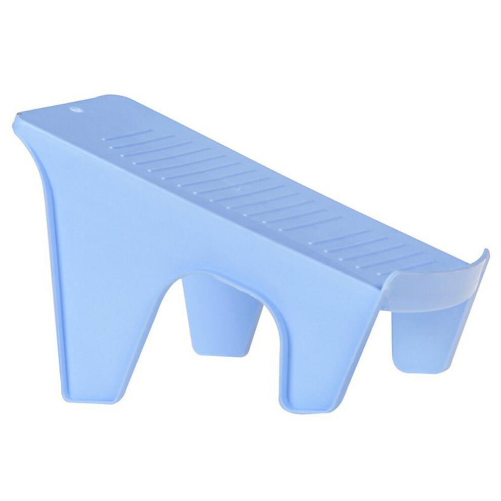 (Blue) Shoe Stacker Double Layers Space Saving Durable PP Storage Slots-image-OPC-PKY5HDS-NEW