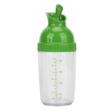 (Black) 200ml BPA Free Salad Dressing Shaker Leak-Proof Jar Kitchen Green