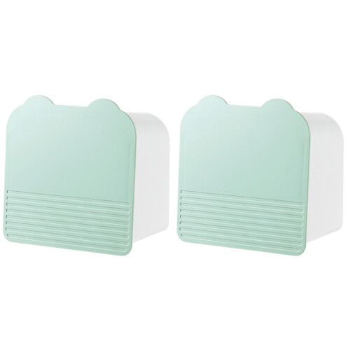 2 Pcs Wall-Mounted Clamshell Storage Box For Sanitary Napkins 1
