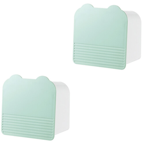 2 Pcs Wall-Mounted Clamshell Storage Box For Sanitary Napkins 2