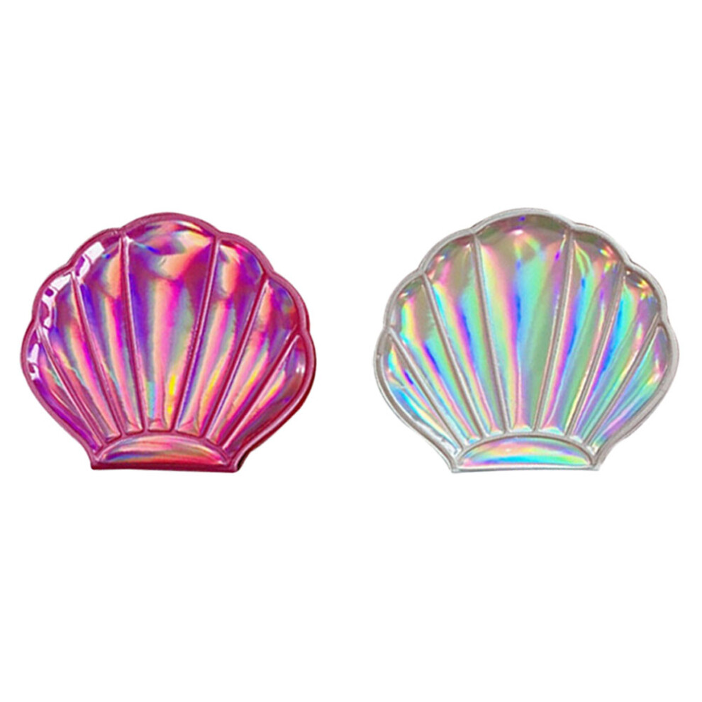 Totority 4 Pcs Shell Makeup Mirror Small Mirror Miss Pu Foldable
