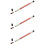 3Pcs Wooden Handle Multi-Use Orchestra Concert Conductor Baton 8