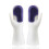 (Single Gray) Cleaning Brush Dishwashing Gloves Double Blue 1