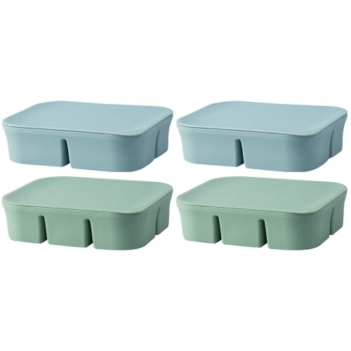 2 Pcs Ice Container Silicone Freezer Containers Multi-Function Mold 1