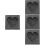 4Pcs Gold Silver Copper Casting Mold Heart Shape Graphite Ingot 10