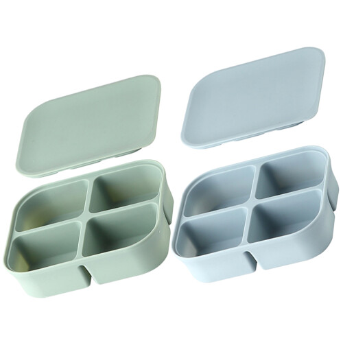 2 Pcs Ice Container Silicone Freezer Containers Multi-Function Mold