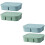 2 Pcs Ice Container Silicone Freezer Containers Multi-Function Mold 6