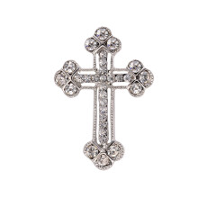 3Pcs Cross Brooches With Crystal Rhinestones Pin Jewelry Gift