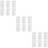 18 Pcs Diy Plastic Sheets For Embroidery Knitting Handbag Grid Plates 9