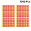 2000 Pcs Chinese New Year Words Seal Sticker For Diy Baking Packaging 5