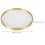2Pcs Round Brass Glass Coaster For Drinks And Incense 10