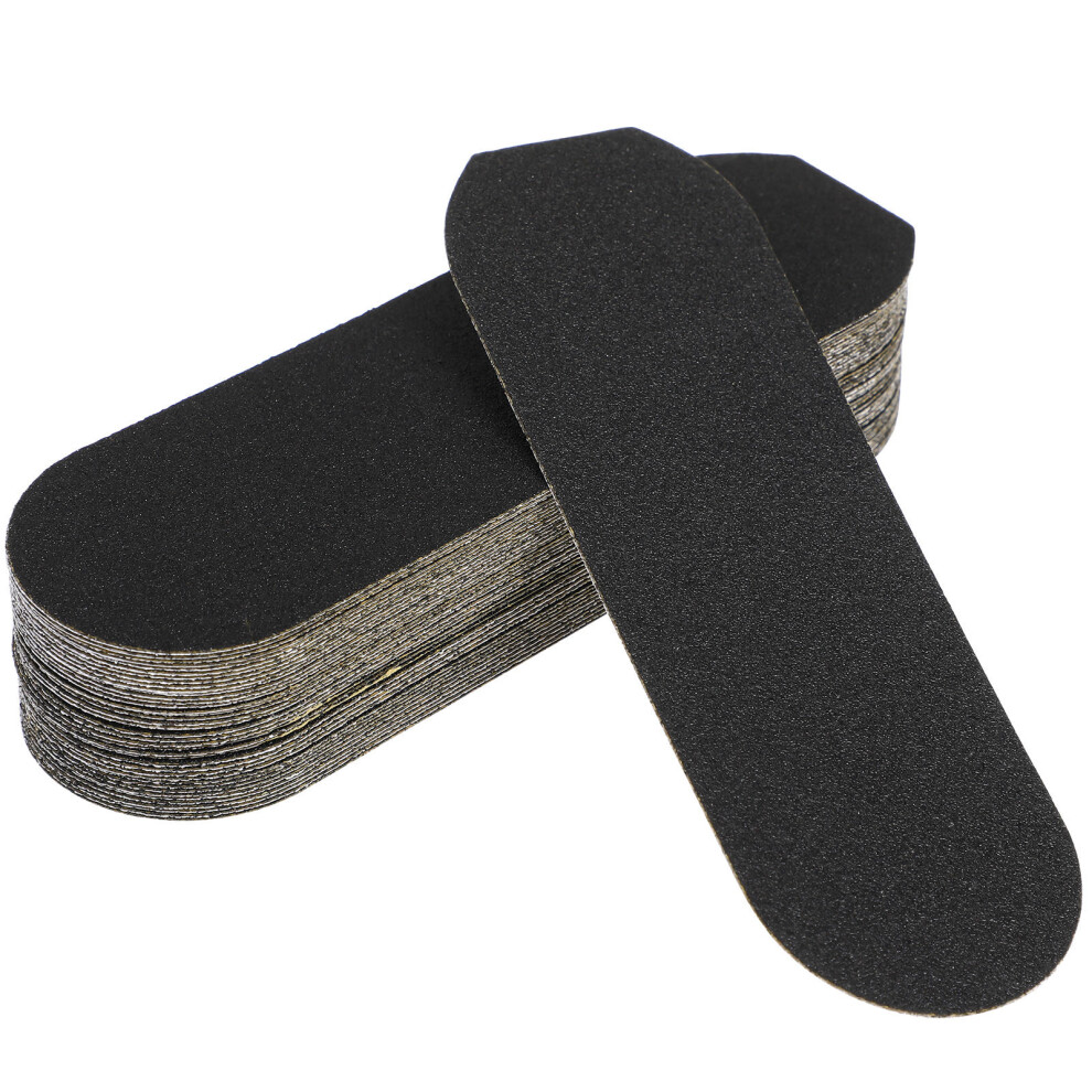 Solustre 80Pcs Durable Foot Sandpaper Black Callus Remover Foot File Tool