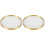 2Pcs Round Brass Glass Coaster For Drinks And Incense 4