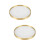 2Pcs Round Brass Glass Coaster For Drinks And Incense 9