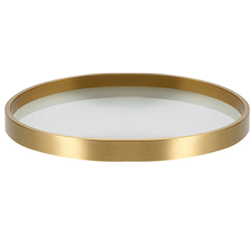 2Pcs Round Brass Glass Coaster For Drinks And Incense 1