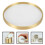 2Pcs Round Brass Glass Coaster For Drinks And Incense 11