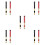 10 Pairs Bamboo Brush Drum Sticks For Acoustic Practice Performance 8