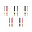 10 Pairs Bamboo Brush Drum Sticks For Acoustic Practice Performance 10