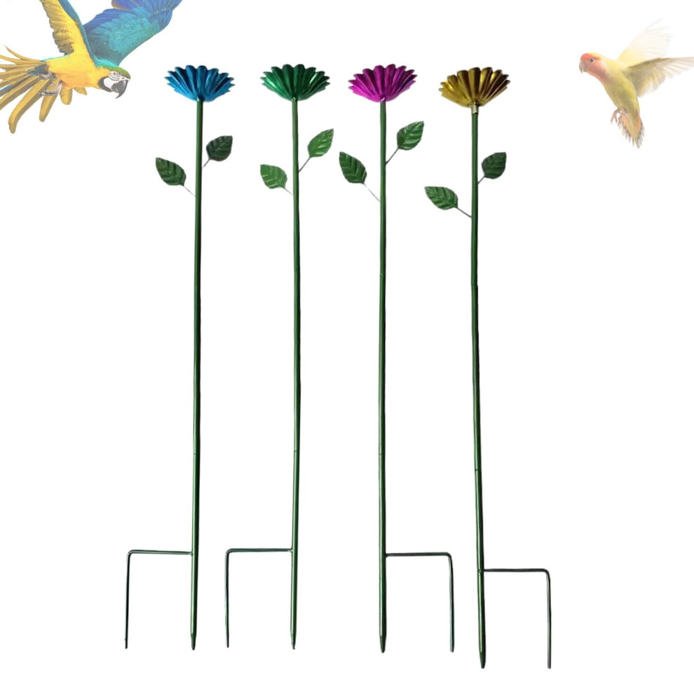 Bee Watering Stations 2 Pack Metal Butterfly Bath With Flower Design, Bee Water Feeder, Pollinator Watering Cups-image-OPC-PKY5KVF-NEW