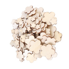 100 Pcs Handmade Wood Chips、 Wooden Christmas Decorations Ornaments