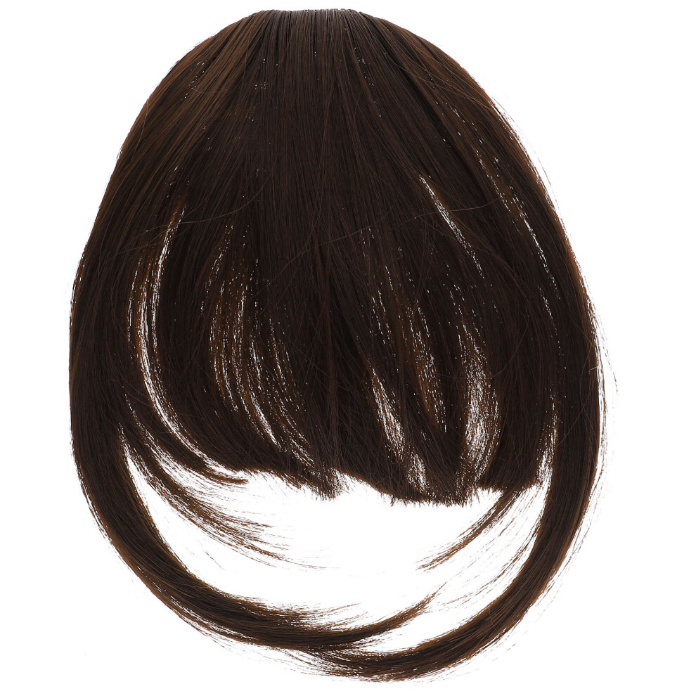 Totority Unisex 2Pcs Clip In Bangs Fake Bangs Hair Clip Extensions Women Clip In Bangs
