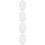 Raindrops White Oval Shape Canvas Frame 4set 11.8x7.9x0.6in 8