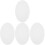 Raindrops White Oval Shape Canvas Frame 4set 11.8x7.9x0.6in 2