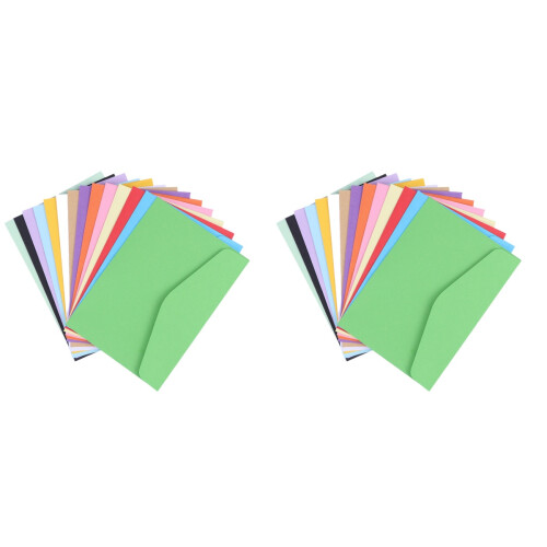 2 Pieces Blank Envelope Stationery Candy Colors Envelopes 1