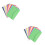 2 Pieces Blank Envelope Stationery Candy Colors Envelopes 6