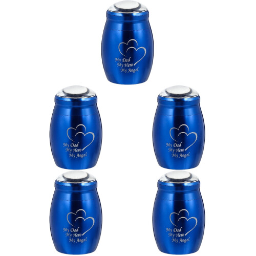 5 Pcs Urn Box Cremation Keepsakes For Ashes Urns Memorial Holder 2