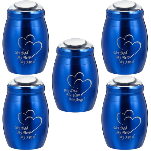 5 Pcs Urn Box Cremation Keepsakes For Ashes Urns Memorial Holder 1