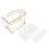 Large Capacity 2-Tier Gold Bathroom Countertop Rack 1