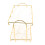 Large Capacity 2-Tier Gold Bathroom Countertop Rack 4