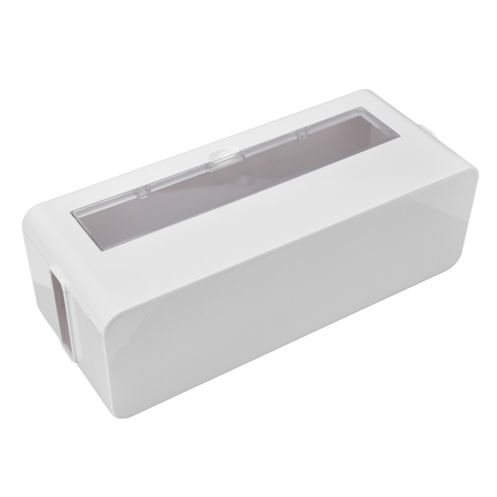 (White) Cable Management Box Dustproof Multifunctional Cord Socket White 685922839466