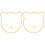 2Pcs Acrylic Wall Mirror With Wooden Frame In Bear Shape 2
