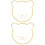 2Pcs Acrylic Wall Mirror With Wooden Frame In Bear Shape 5