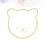 2Pcs Acrylic Wall Mirror With Wooden Frame In Bear Shape 8