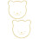 2Pcs Acrylic Wall Mirror With Wooden Frame In Bear Shape 7