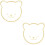 2Pcs Acrylic Wall Mirror With Wooden Frame In Bear Shape 6