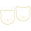 2Pcs Acrylic Wall Mirror With Wooden Frame In Bear Shape 4
