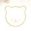 2Pcs Acrylic Wall Mirror With Wooden Frame In Bear Shape 9