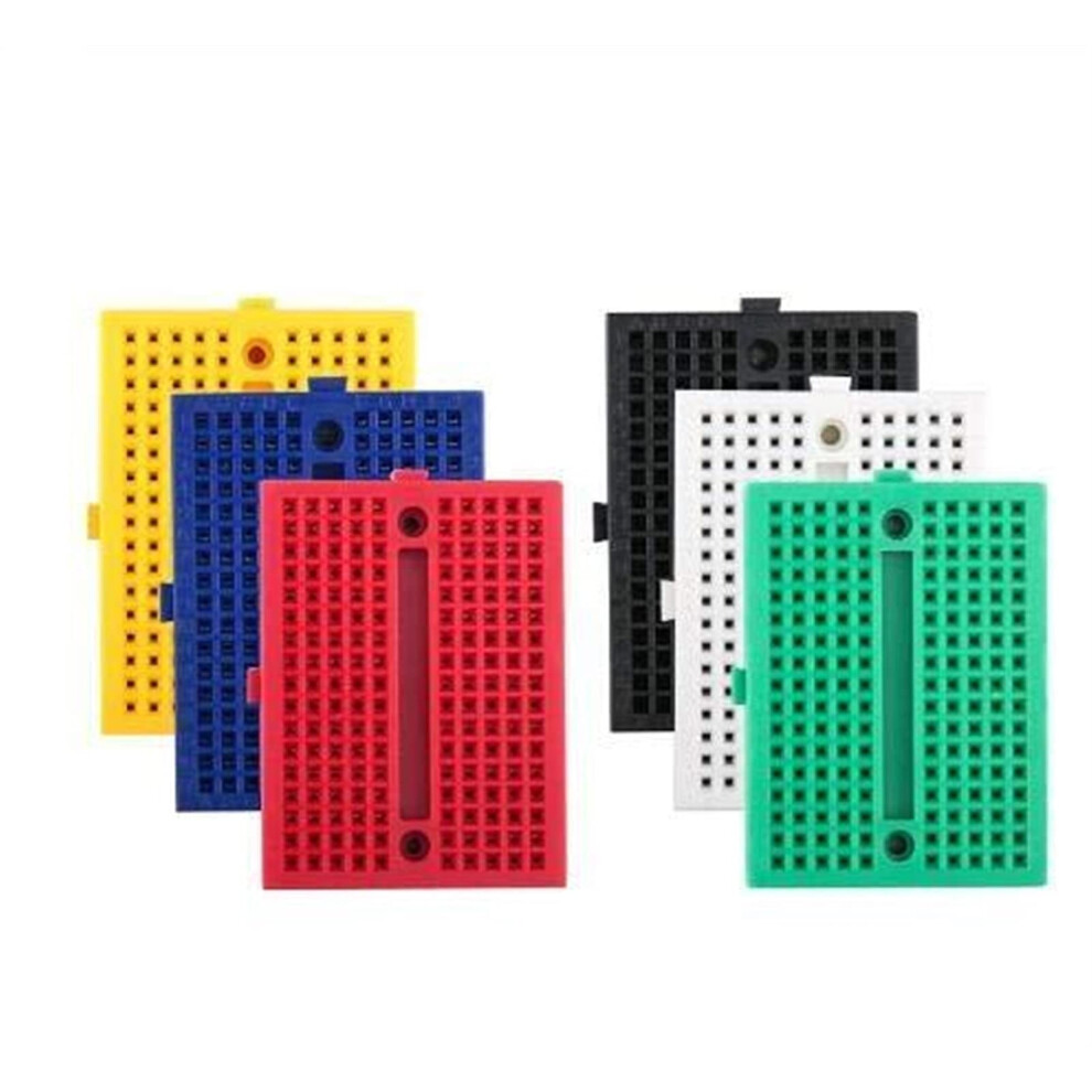 Syb-170 Mini Solderless Prototype Breadboard 7-Color Set 7Pcs For Electronics Prototyping 9393856145805