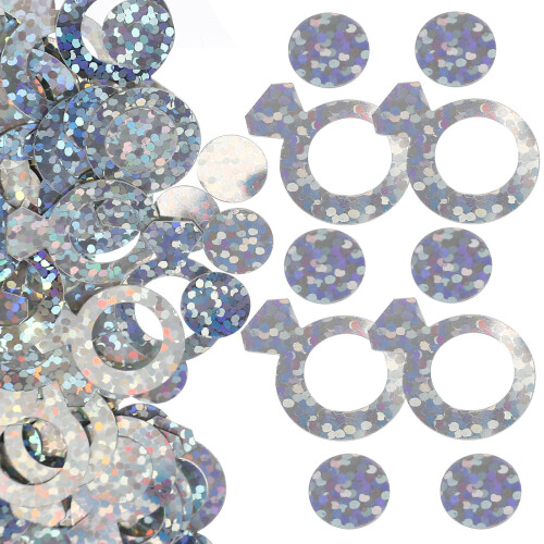 2pcs 3 Bags Wedding Ring Confetti Glitter Table Scatter
