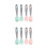 4 Sets Safe Baby Tableware With Anti-Skid Spoon And Fork 8
