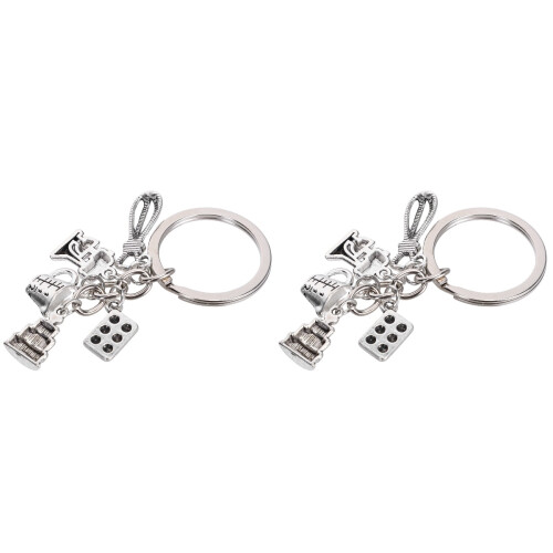 2St Zilveren Bakkerij Sleutelaccessoire Cake Geschenk 2