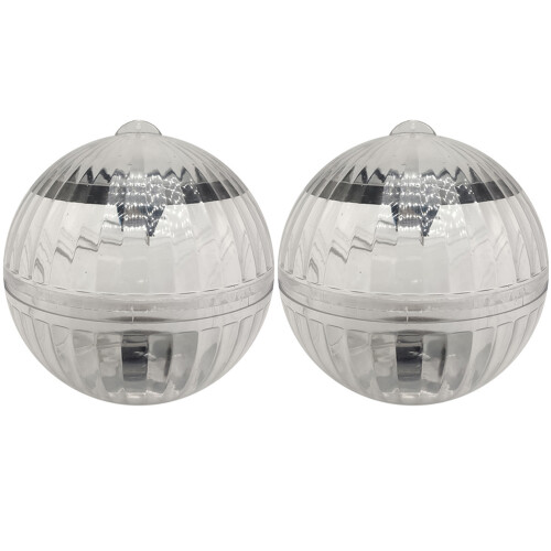 2Pcs Solar Powered Water Float Lights Color Pond Decor 1