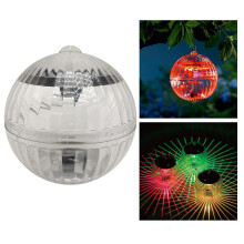 2Pcs Solar Powered Water Float Lights Color Pond Decor