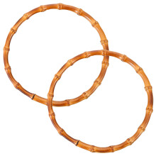 6 Pcs Bamboo Bag Handles Purse Handbag Replacement Diy Accessories