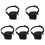 5Pièces Protection Bouche Portable Polyester Noir Anti-Aboiement 4