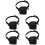 5Pièces Protection Bouche Portable Polyester Noir Anti-Aboiement 8